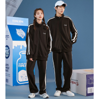 唐狮春季新款情侣运动男女宽松潮流帅气拼接长袖卫衣夹克