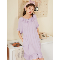 [直降价115元]唐狮睡衣女士夏款新款爱睡裙春秋季薄款外穿闺蜜家居服