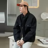 [1折价59.9元叠加优惠券]唐狮春季新款外套男休闲百搭牛仔外套时尚潮流男士夹克春款