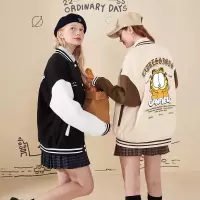 [1折价62.9元,叠加优惠券]加菲猫联名唐狮春秋季棒球服外套女OcgLg