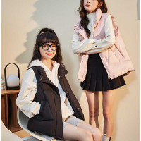唐狮冬装新款女短款羽绒服马甲韩版羽绒背心秋冬叠穿保暖内搭