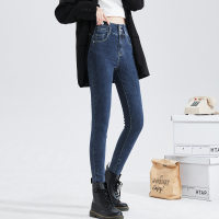 [2.5折价110元]唐狮秋季新款牛仔裤女紧身裤高腰修身弹力显瘦显高小脚裤