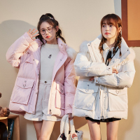 [直降价368元]唐狮冬装新款羽绒服女连帽一手长派克服宽松保暖厚外套闺蜜潮