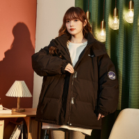 [1折价179.9元,叠加优惠券]唐狮羽绒服女冬季新款连帽一手长黑色羽绒服保暖潮流厚外套