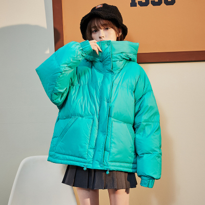 [2.5折价198元]唐狮冬装新款羽绒服女连帽短款时尚厚外套保暖百搭面包服潮流