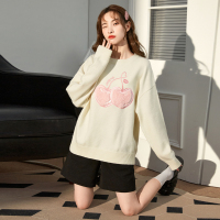 唐狮帕丁顿熊联名圆领毛衣春秋新款女软糯奶系穿搭早秋毛衣D