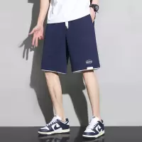 [2.5折价89.9元,叠加优惠券]唐狮夏季新款休闲短裤男运动休闲风五分裤简约宽松裤子男撞色
