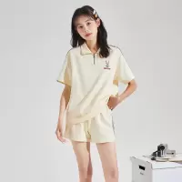[1.5折价88元]唐狮兔八哥联名款短袖polo运动女新款小个子穿搭一整套tz