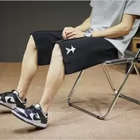 [3件8.5折76.4元,叠加优惠券]唐狮休闲短裤男裤夏季新款灰色运动短裤韩版潮流宽松百搭学生卫裤