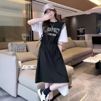 [3件8.5折93.4元,叠加优惠券]唐狮显瘦连衣裙女新款小个子运动风裙子女夏季高端长裙气质女装w