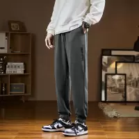 [3件8.5折110.4元,叠加优惠券]唐狮春秋新款运动裤男士简约束脚裤卫裤宽松休闲裤子男潮牌