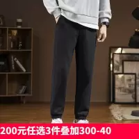 [1折]唐狮休闲裤灰色运动裤夏季百搭潮流韩版宽松垂感休闲裤卫裤