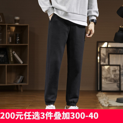 [1折]唐狮休闲裤灰色运动裤夏季百搭潮流韩版宽松垂感休闲裤卫裤