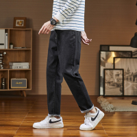 [2.5折价127元]唐狮春夏秋季新款牛仔裤男宽松直筒裤原色潮流百搭经典裤子男冬