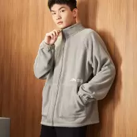 [3件8.5折101.9元,叠加优惠券]唐狮摇粒绒外套男秋冬季新款百搭休闲宽松保暖夹克外套男冬天
