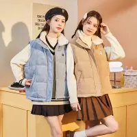 [8.5折价254.9元叠加优惠券]唐狮冬装新款羽绒马甲女短款外穿小个子秋冬季时尚外搭背心K