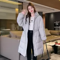 [5折价459.9元,叠加优惠券]唐狮羽绒服女长款过膝年冬装新款收腰小个子超好看保暖外套K