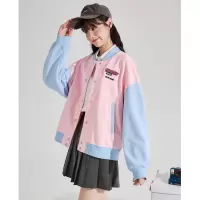 [3件8.5折161.4元,叠加优惠券]飞天小女警联名唐狮年春秋季新款棒球服外套设计感独特上衣