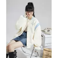 [3件8.5折195.4元,叠加优惠券]唐狮棒球服女春秋款新款美式学院风休闲上衣早春小个子外套K