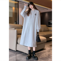 [1.5折价93元]唐狮卫衣裙早春显瘦连衣裙女装裙子春秋款女春装女新款长裙s