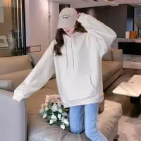 [1折价46.9元,叠加优惠券]唐狮秋冬季卫衣女款韩版宽松奥利绒上衣学院风时尚百搭潮