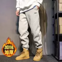 [3件8.5折84.9元,叠加优惠券]唐狮休闲男裤休闲裤男宽松男针织小标束脚休闲长裤休闲裤束脚裤男