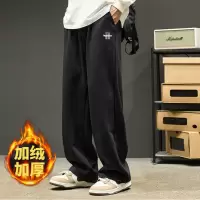 [3件8.5折93.4元,叠加优惠券]唐狮男士加绒长裤直筒裤加绒裤男卫裤男士裤子秋冬款男裤秋冬季长裤