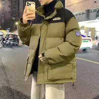 [3件8.5折212.4元,叠加优惠券]唐狮棉服棉衣外套男夹棉外套男立领上下撞色拼接文字小细节工装棉衣