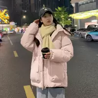 [3件8.5折322.9元,叠加优惠券]唐狮秋冬新款女连帽羽绒服保暖时髦别致遮肉潮流韩系百搭