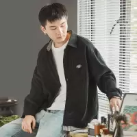 [3件8.5折118.2元,叠加优惠券]唐狮衬衫男长袖衬衫衬衣男士衬衫秋季男假两长袖衬衫