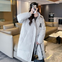 [2.5折价358元]唐狮超长款过膝羽绒服女冬季新款流行网红风加厚保暖外套K