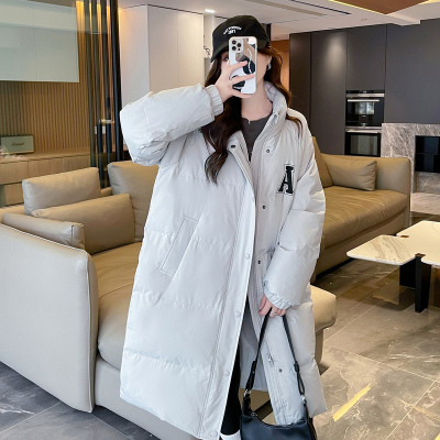 [2.5折价358元]唐狮超长款过膝羽绒服女冬季新款流行网红风加厚保暖外套K