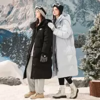 [8.5折价450.4元叠加优惠券]唐狮羽绒服女长款新款冬季鸭绒连帽加厚保暖冬装外套K