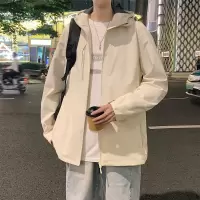 [3件8.5折203.9元,叠加优惠券]唐狮外套男冬季新款连帽加绒加厚冲锋少年风衣外套夹克上衣男