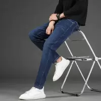 [3件8.5折101.9元,叠加优惠券]唐狮秋季新款牛仔裤男修身弹力紧身小脚裤经典百搭商务裤子冬