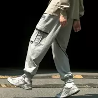[1折价40元]唐狮秋季新款运动裤男士束脚裤卫裤宽松休闲裤子男潮牌