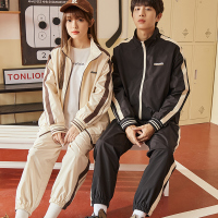 [1.5折价87元]唐狮秋季新款休闲运动情侣户外运动宽松情侣服外套男女潮