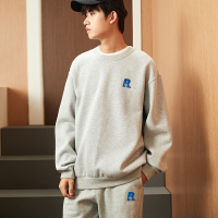 唐狮男秋季新款休闲运动男圆领卫衣宽松卫衣卫裤