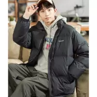 [2件8.8折]唐狮冬季新款立领羽绒服男绒加厚短款面包服保暖学生外套潮