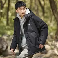 [3件8.5折365.4元,叠加优惠券]唐狮冬季新款连帽羽绒服男潮款宽松加厚冲锋少年户外工装外套
