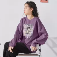 [1折价38.9元,叠加优惠券]唐狮卫衣女装新款史努比联名印花圆领卫衣宽松把百搭款潮