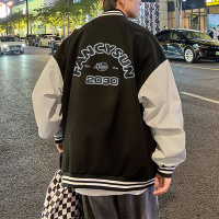 唐狮外套男男装外套棒球服外套男装外套男生外套男棒球子拼接外套