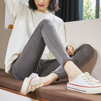 唐狮弹力基本紧身小脚牛仔裤女裤子女牛仔长裤铅笔裤紧身牛仔裤
