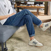 唐狮牛仔裤男士牛仔裤男基本锥形小直筒牛仔长裤牛仔裤男直筒男裤子