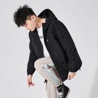 唐狮春季新款男外套休闲连帽宽松男士工装机能潮流男装夹克