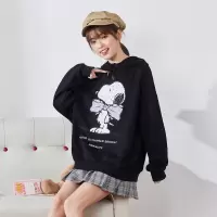 [1折价42.9元,叠加优惠券]史努比联名唐狮秋新款女卫衣薄款宽松连帽小众设计chic上衣