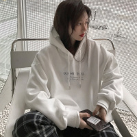 [1折价38.9元叠加优惠券]唐狮新休闲百搭连帽卫衣女宽松韩版显瘦时尚潮上衣