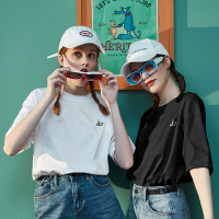 唐狮冰氧吧短袖T恤女夏装新款白色打底衫韩系宽松上衣ins潮