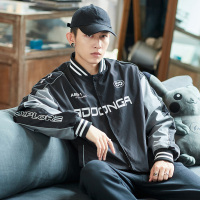 唐狮秋装新款棒球服男外套棒球领赛车服潮流飞行员夹克男春秋