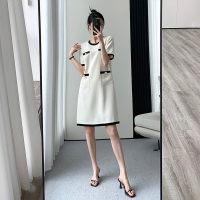 [1.5折价80元]唐狮质感高级感小香风连衣裙女端庄气质裙子女夏季新款精致女装w